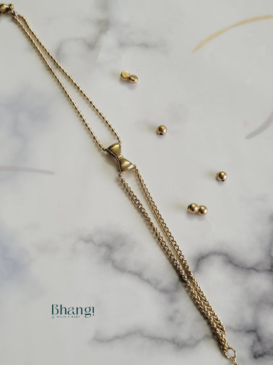 Bhangi Gold-Tone Bow Bracelet