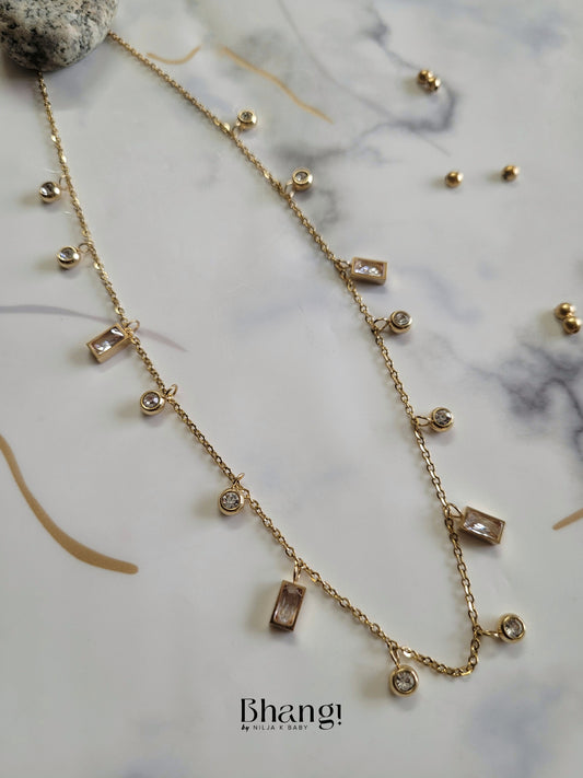 Dazzling Crystal Drop Necklace