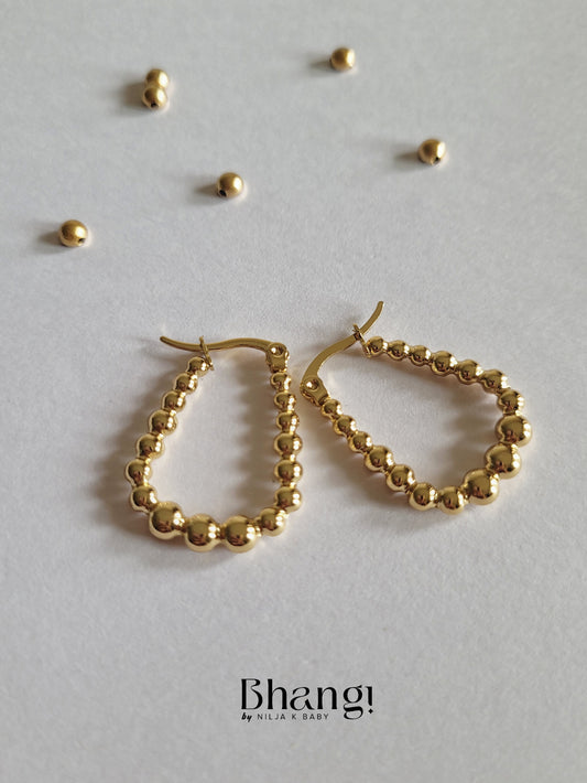 Beaded Hoop Earrings