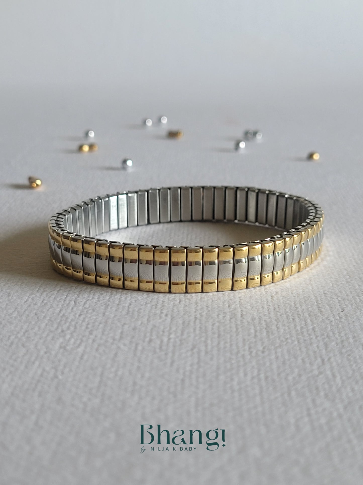 Two-Tone Interlocking Bracelet