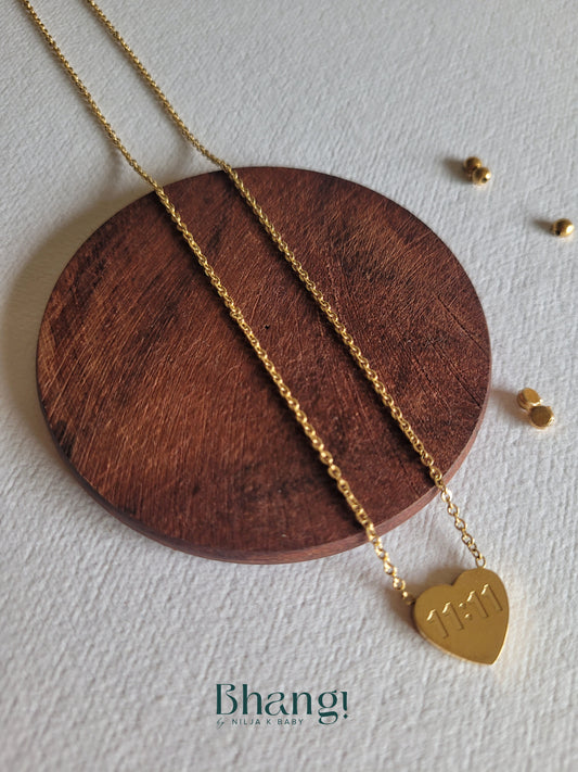 11:11 Heart Necklace