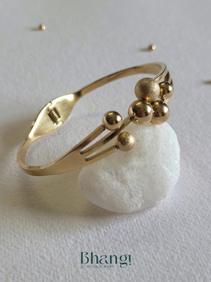 Gold Ball Bangle