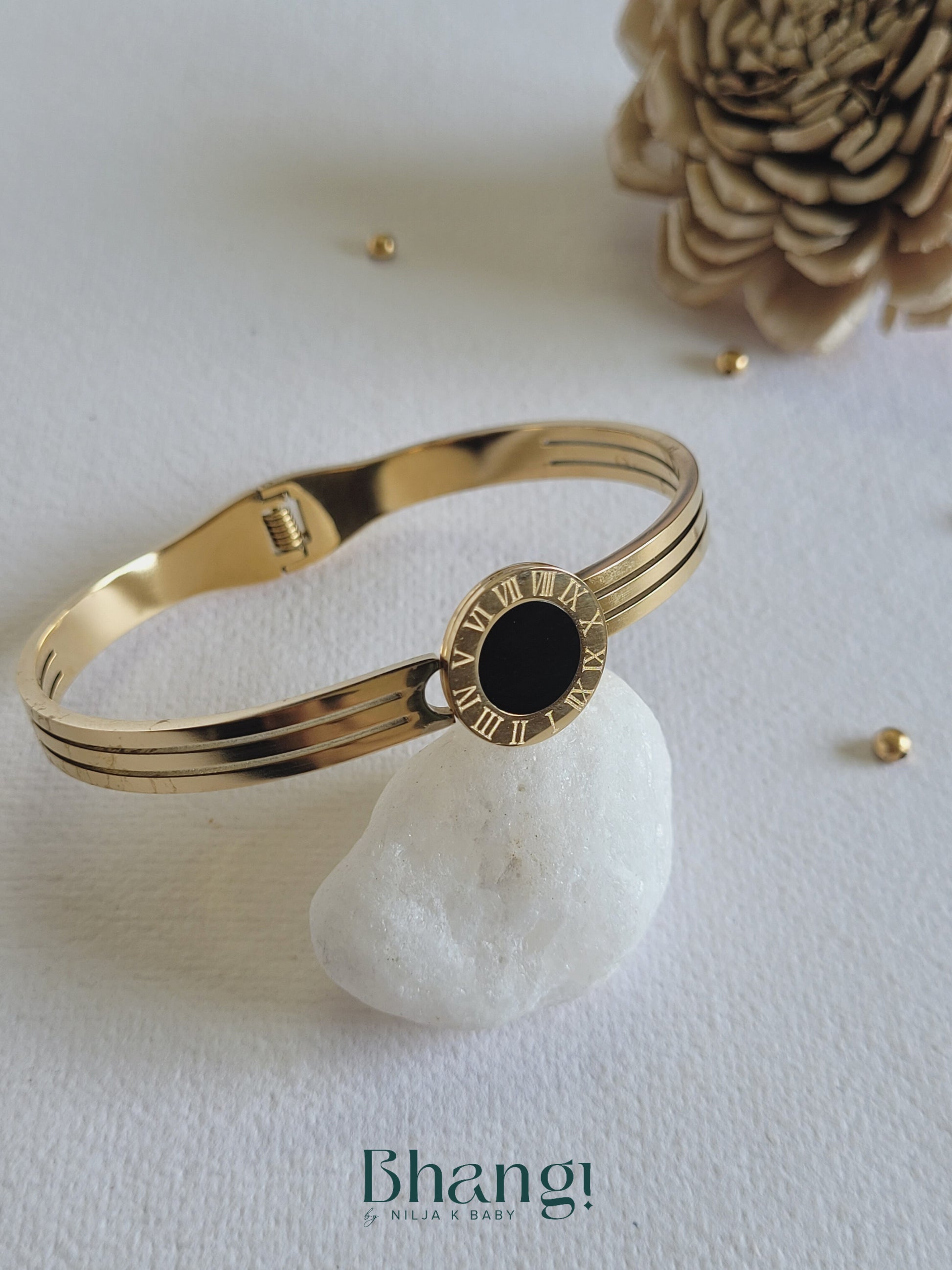 Roman Numeral Multi-Strand Bangle - Main Image