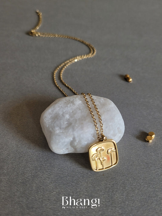 Tree of Life Square Pendant Necklace