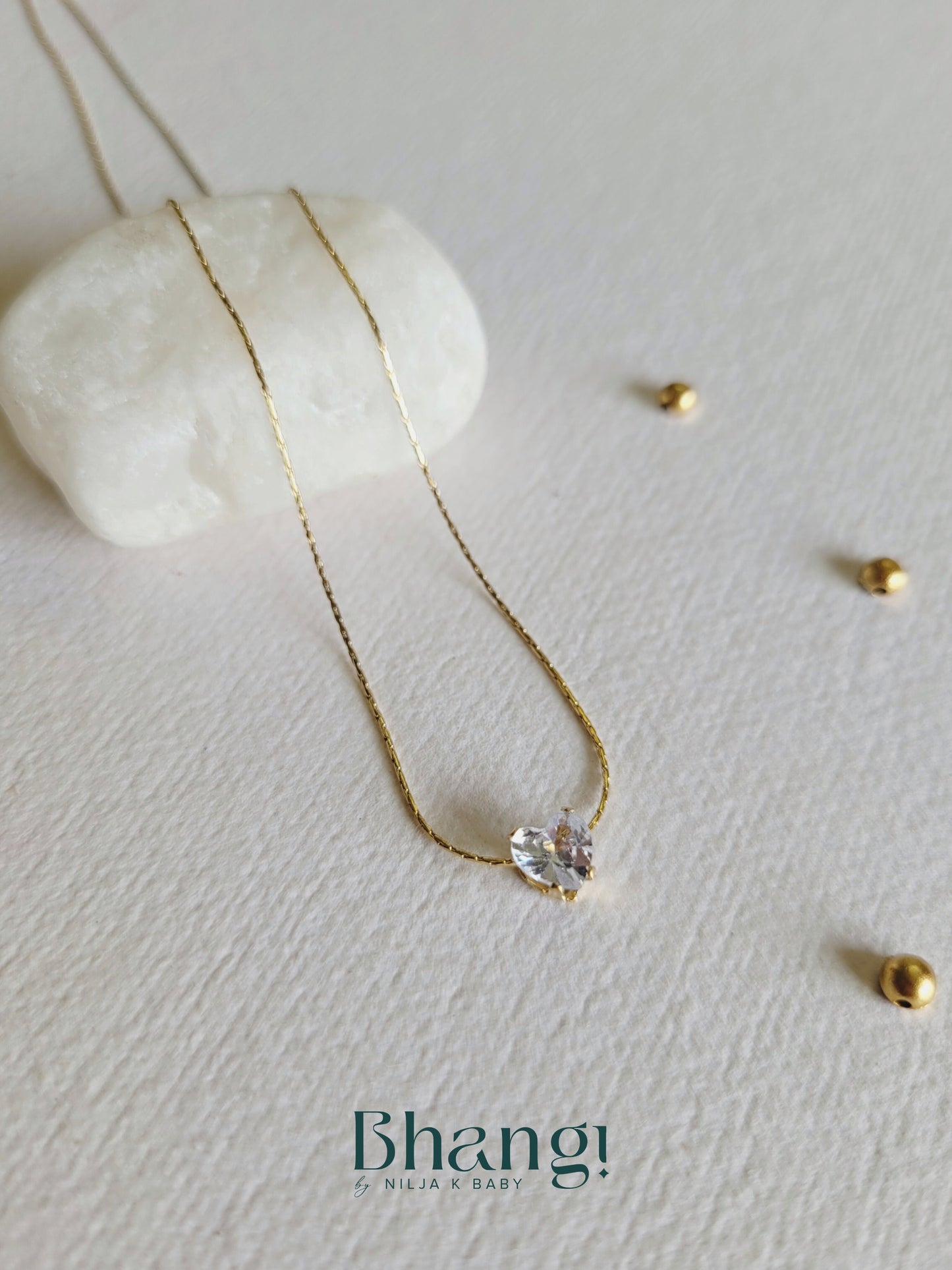 Crystal Heart Pendant Necklace