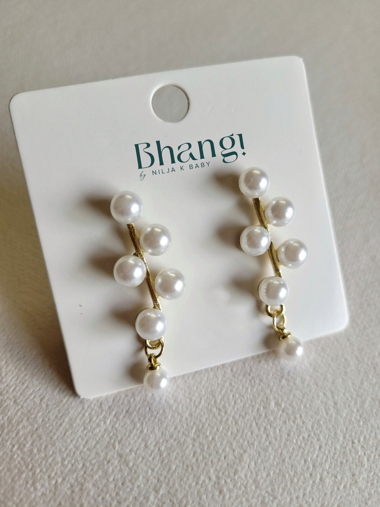 Pearl Branch Drop Earrings