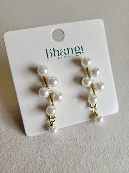 Pearl Branch Drop Earrings