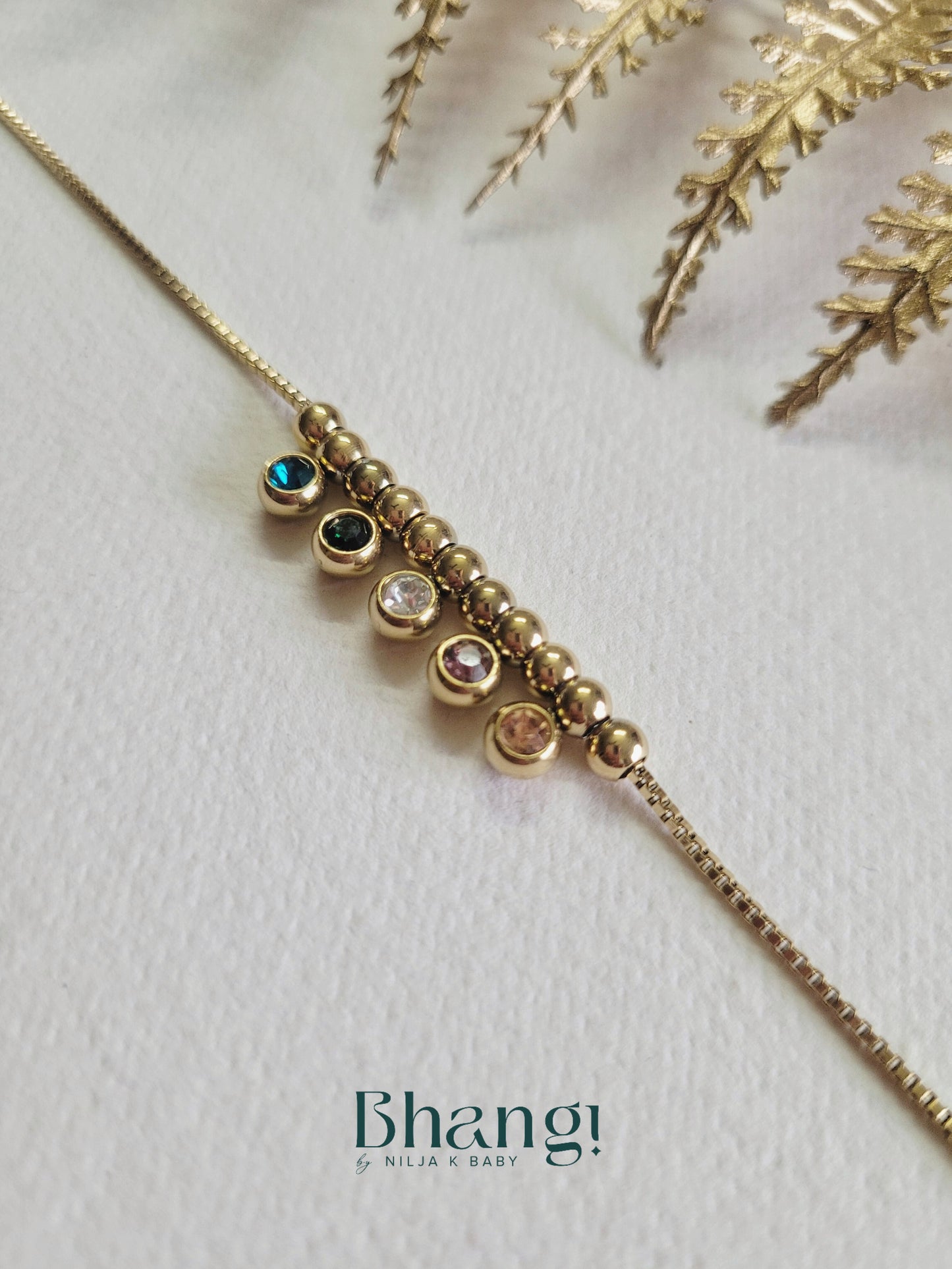 Gemstone Charm Bracelet