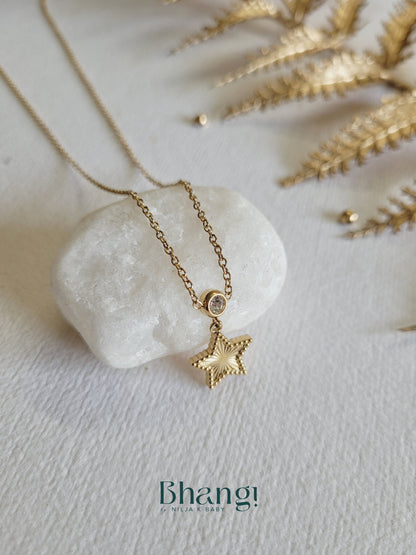 Golden Starfall Necklace