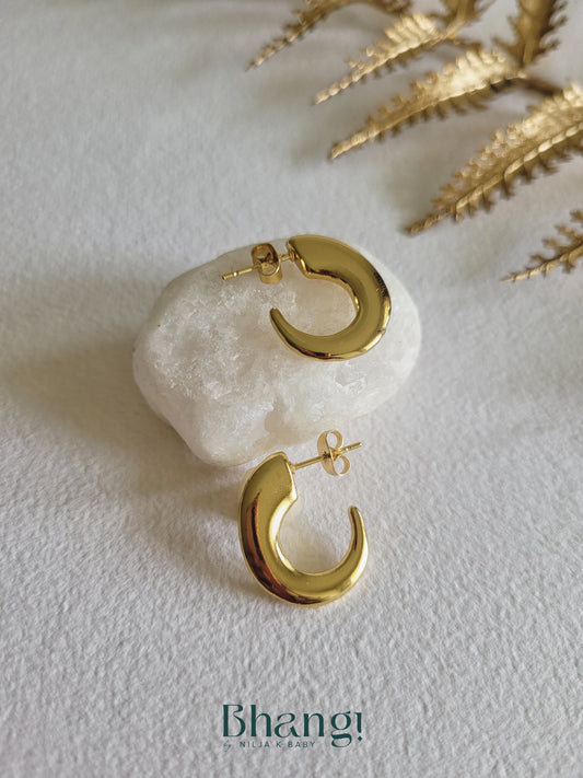 Duo Oval Hoop Earrings