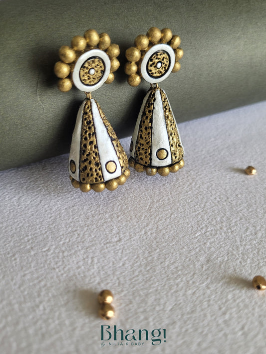 Terracotta Cone Drop Earrings