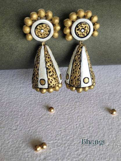 Terracotta Cone Drop Earrings