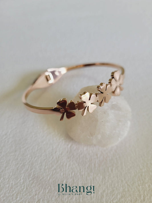 Roselle Charm Bangle
