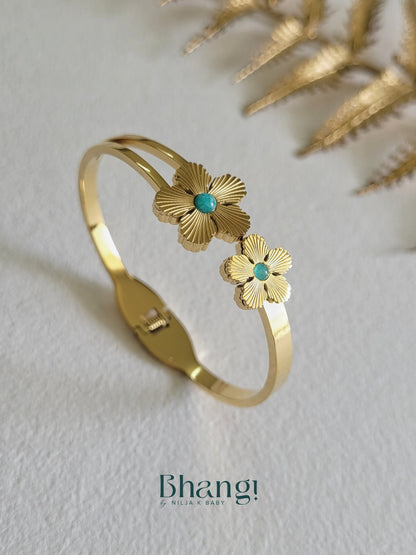 Twin Bloom Bangle