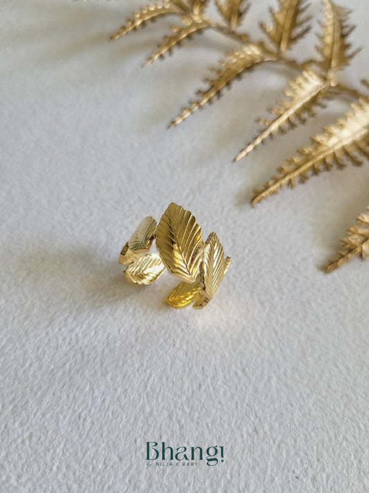 Golden Fern Ring