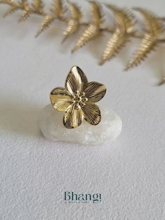 Golden Blossom Ring
