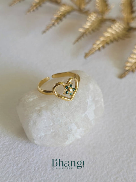 Heart Blossom Ring