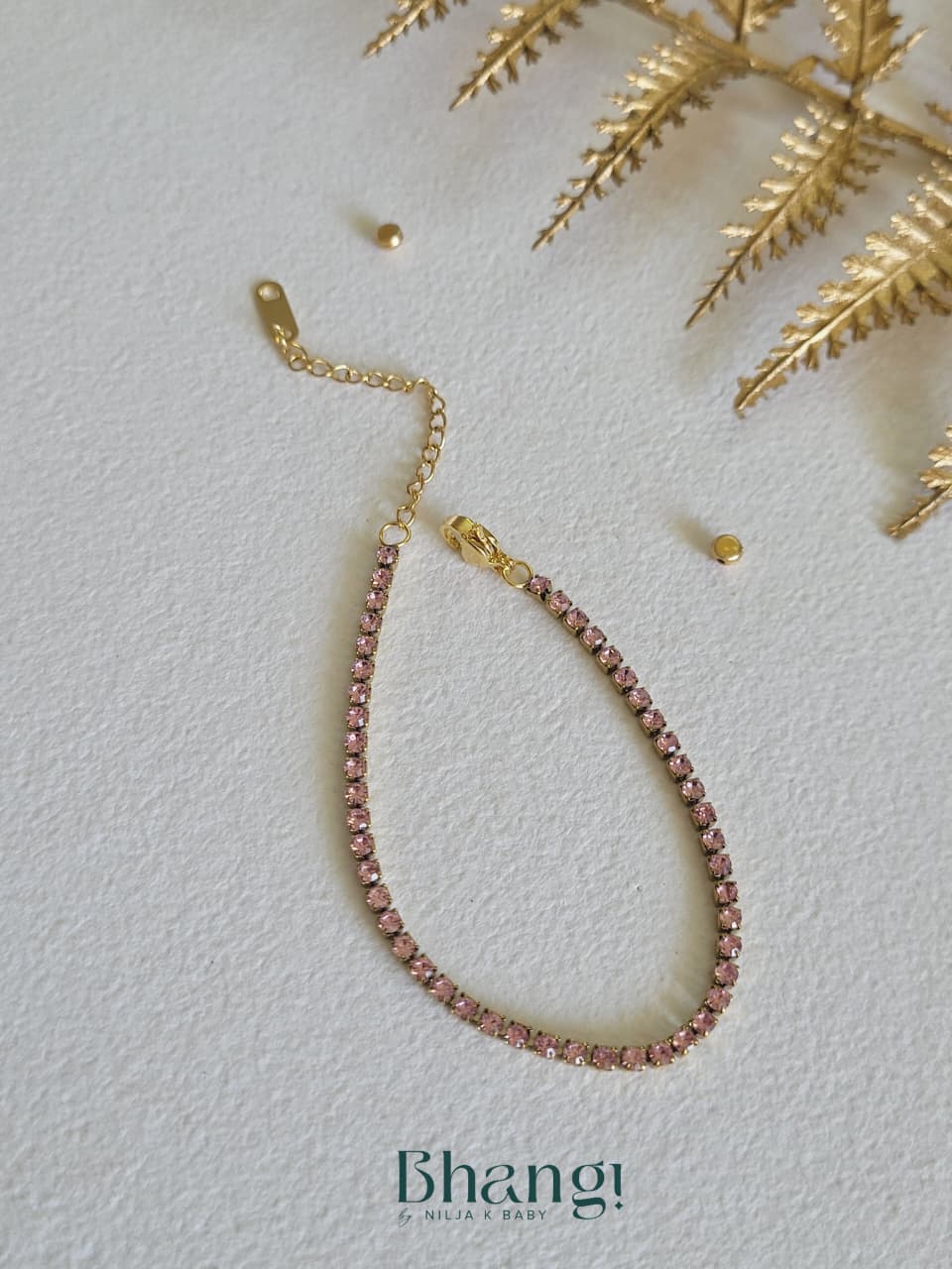Rose Quartz Radiance Tennis Bracelet