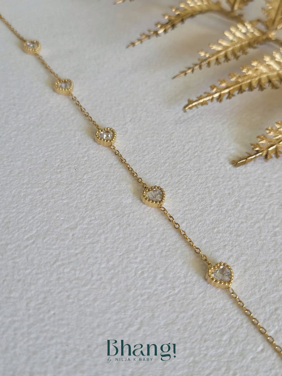 Heartbeat Sparkle Chain Bracelet