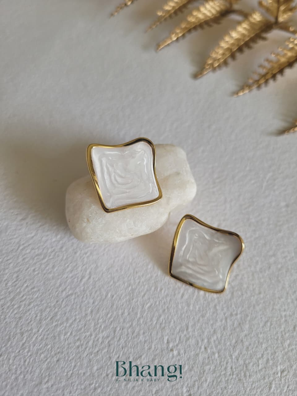 Ivory Glow Studs