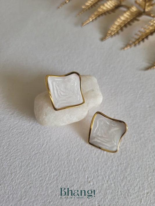 Ivory Glow Studs
