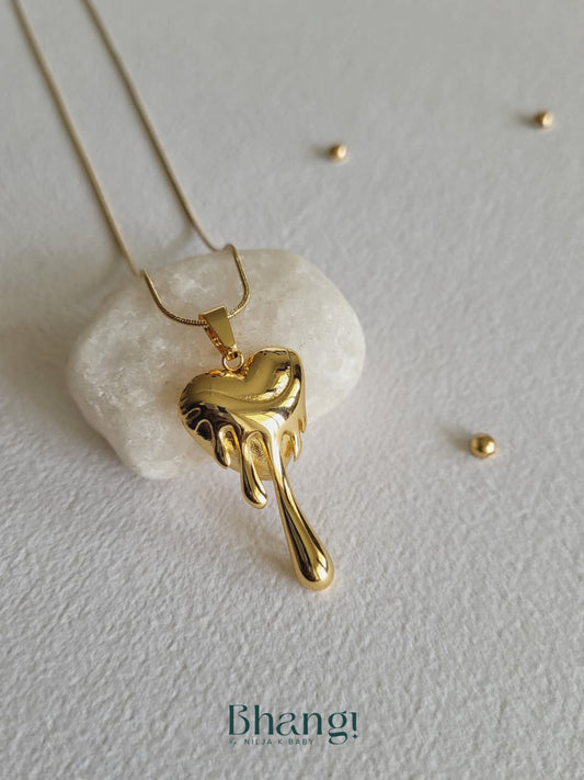 Melted Heart Necklace