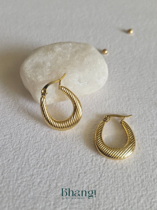 Twine Hoop Earrings