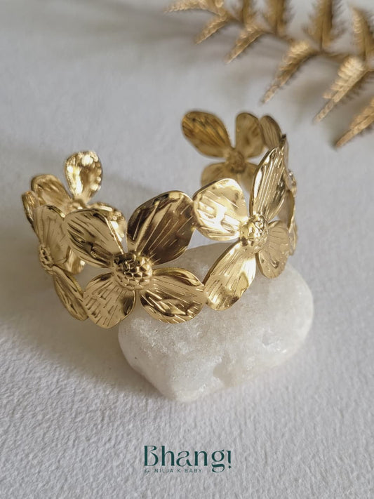 Golden Blossom Cuff