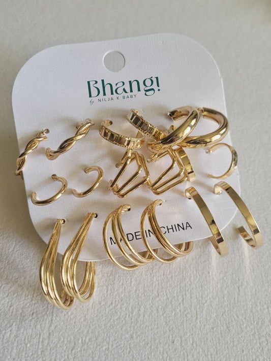 Golden Glow Hoop Set