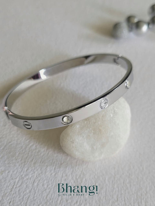 Celeste Bangle - Silver