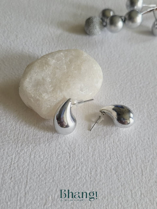 Dewdrop Silver Studs