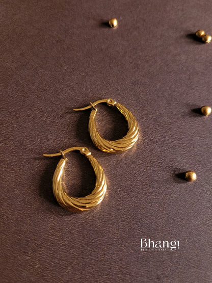 Twirl Hoop Earrings