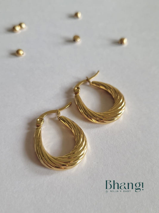 Twirl Hoop Earrings