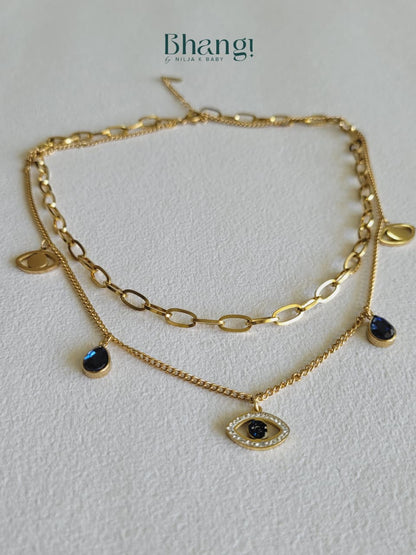 Midnight Gaze Layered Necklace