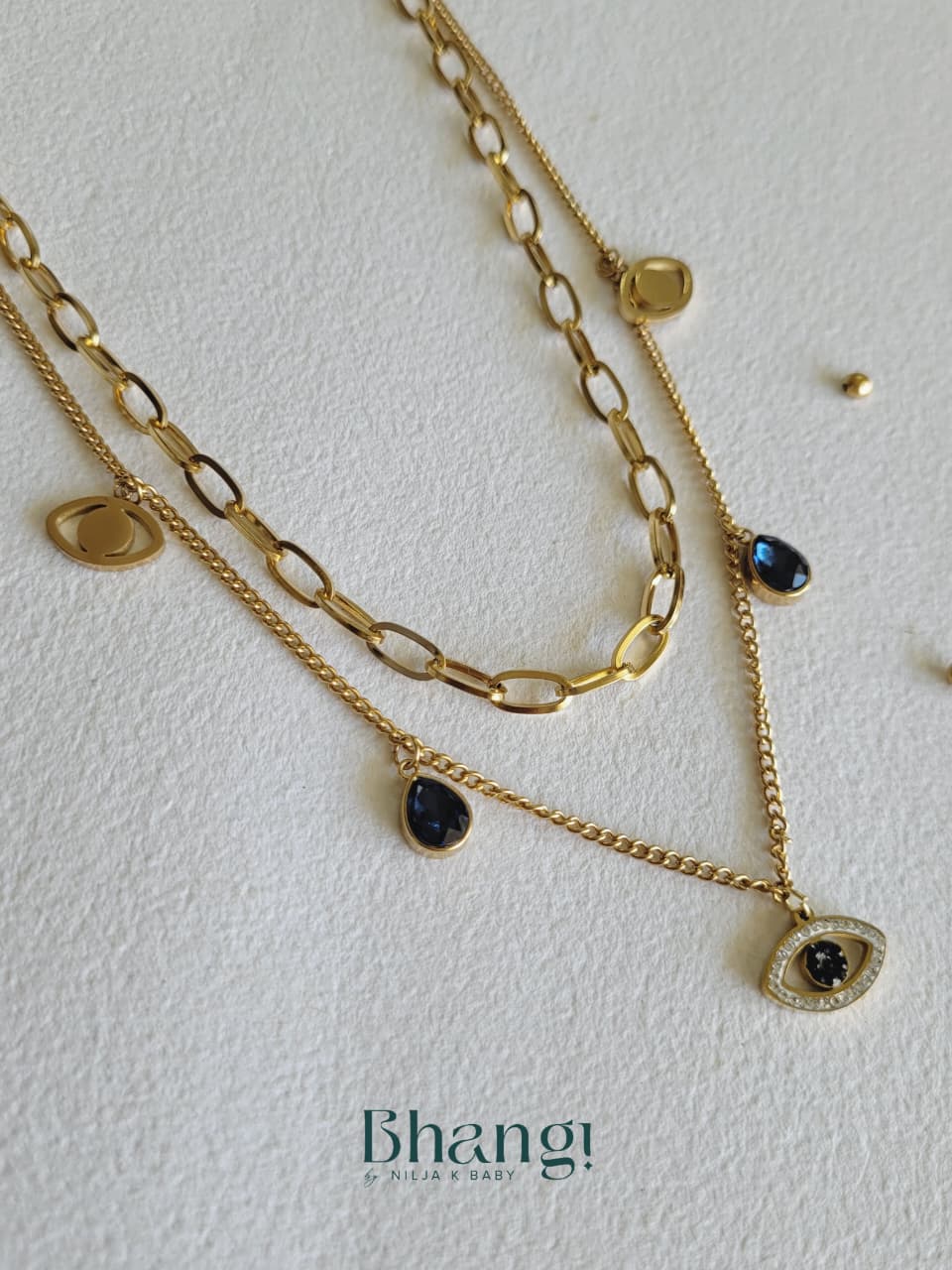 Midnight Gaze Layered Necklace