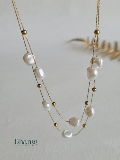 Luminous Pearl Layered Necklace