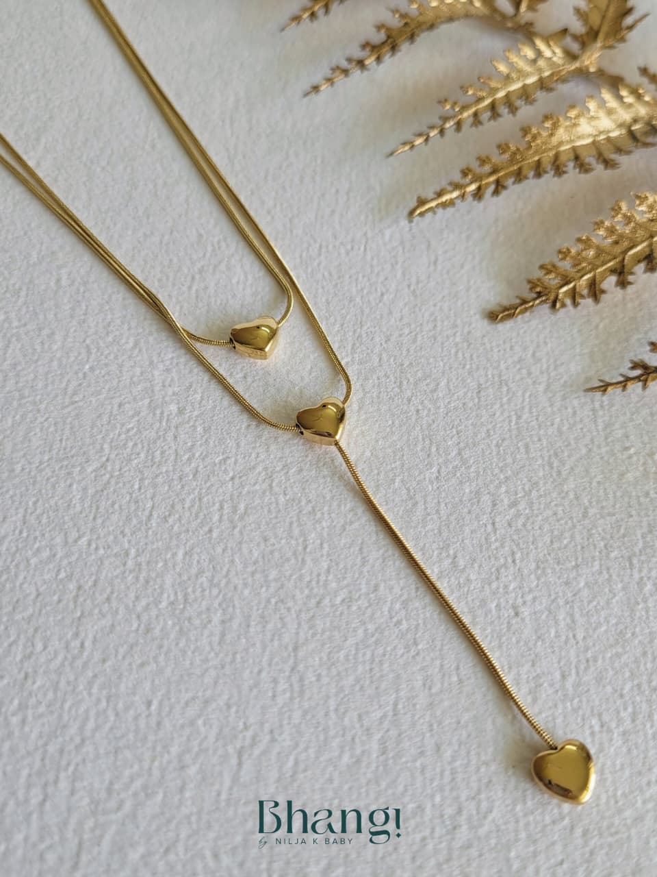 Golden Hearts Necklace