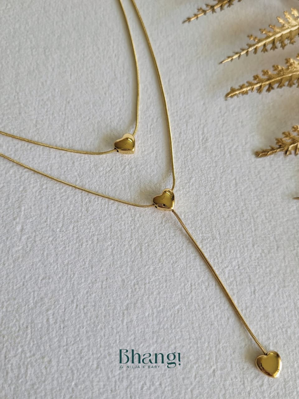 Golden Hearts Necklace