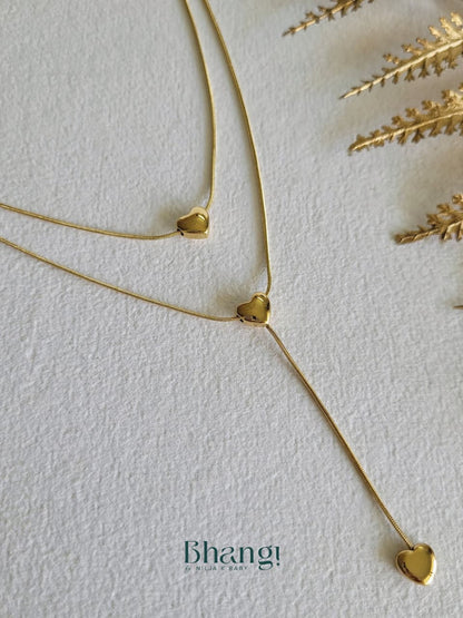 Golden Hearts Necklace