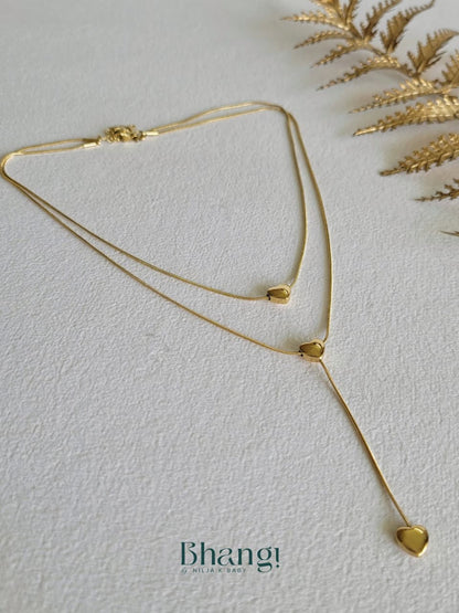 Golden Hearts Necklace