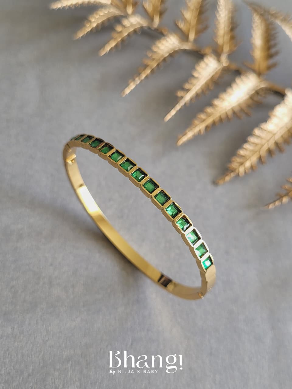 Emerald Luxe Bangle