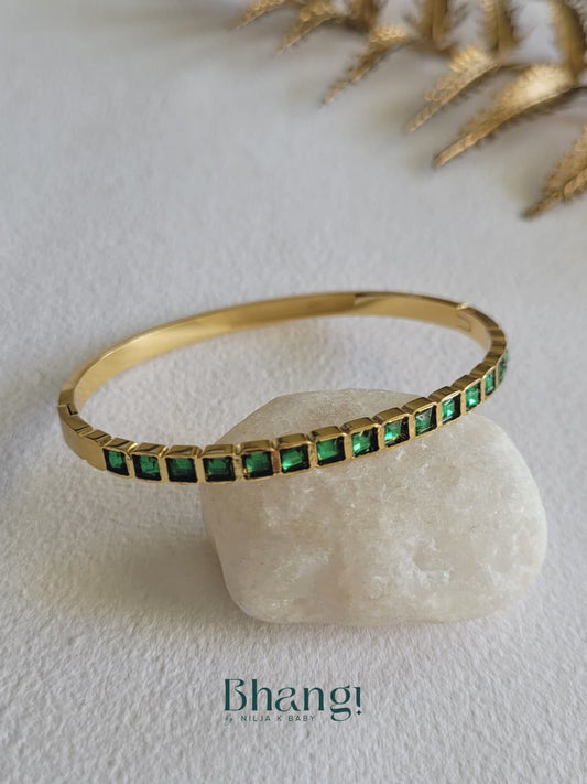 Emerald Luxe Bangle