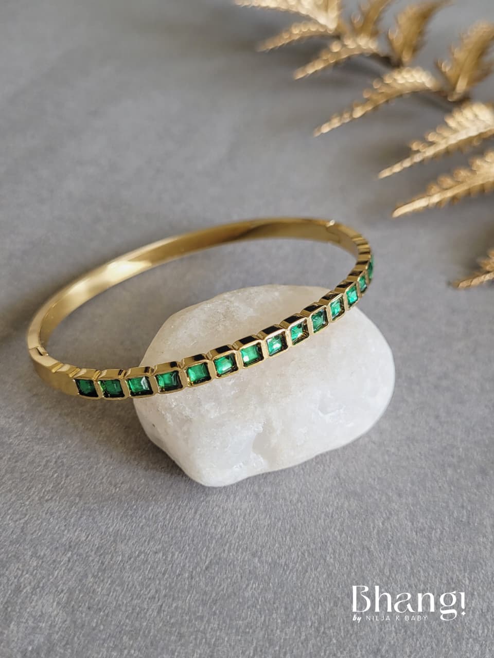 Emerald Luxe Bangle