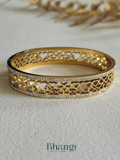 Eternal Hearts Crystal Bangle