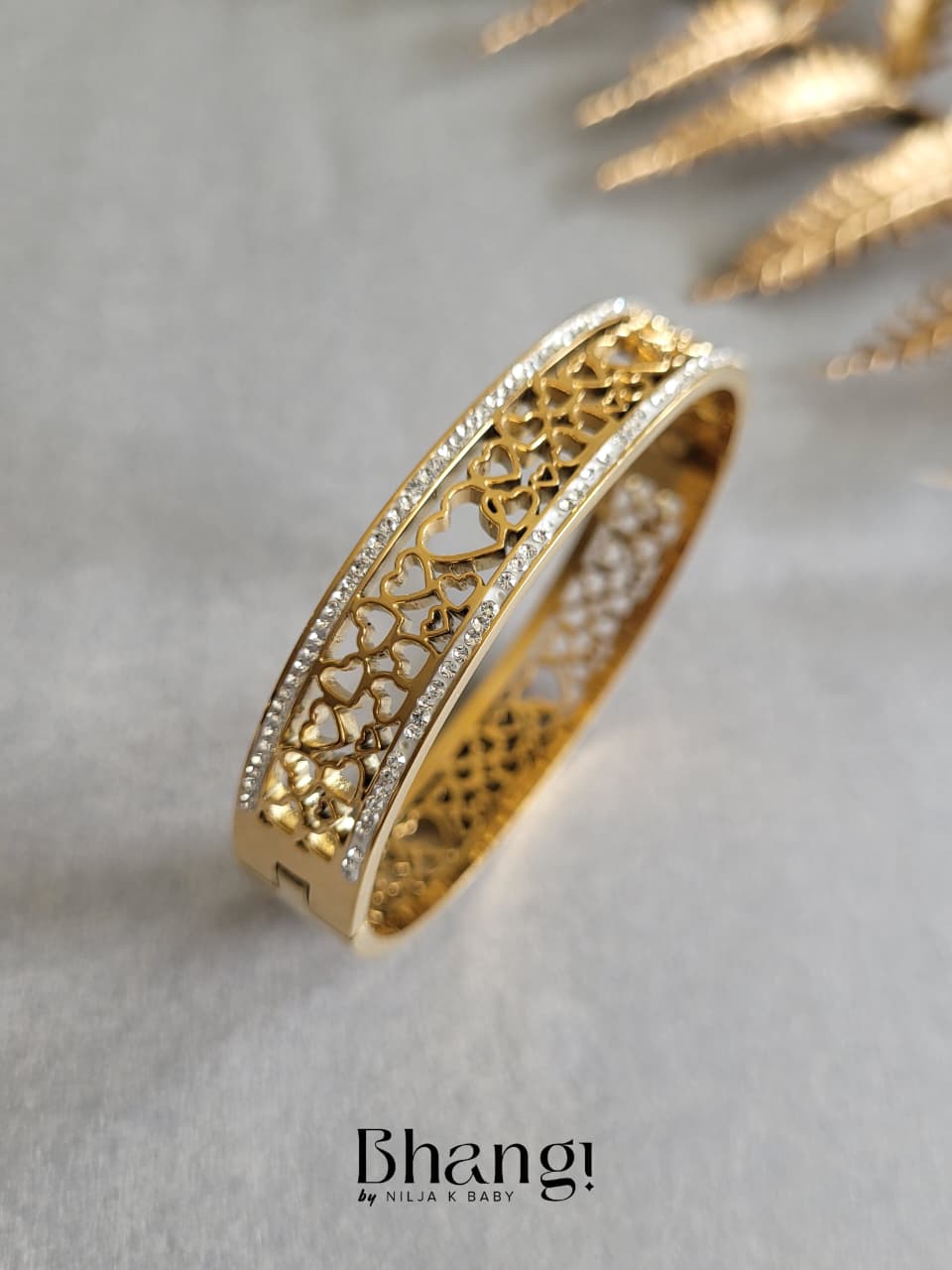 Eternal Hearts Crystal Bangle