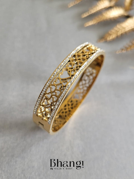 Eternal Hearts Crystal Bangle