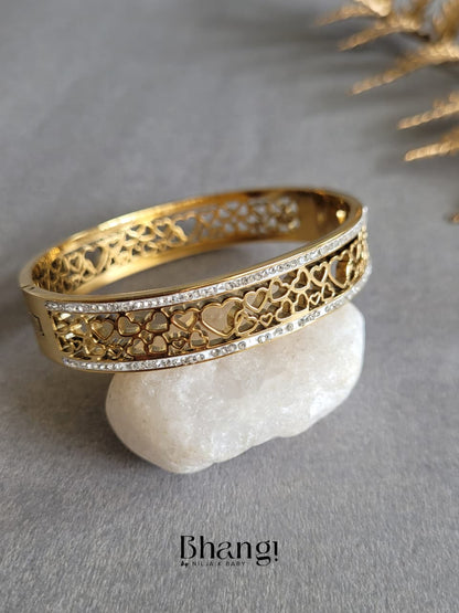 Eternal Hearts Crystal Bangle