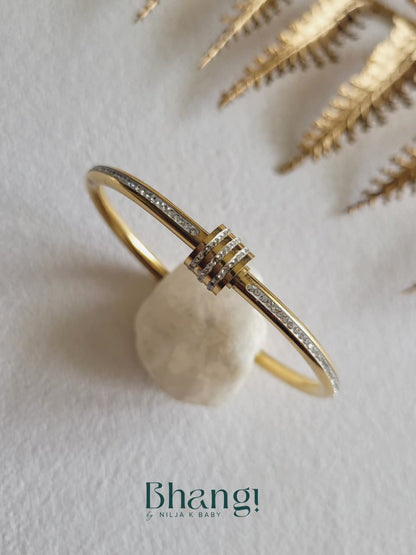 Crystal Stack Slim Bangle