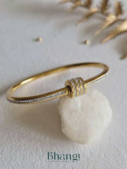 Crystal Stack Slim Bangle