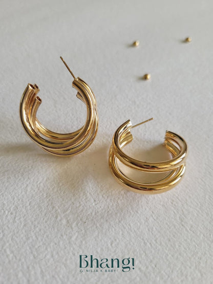 Trio Curve Hoops